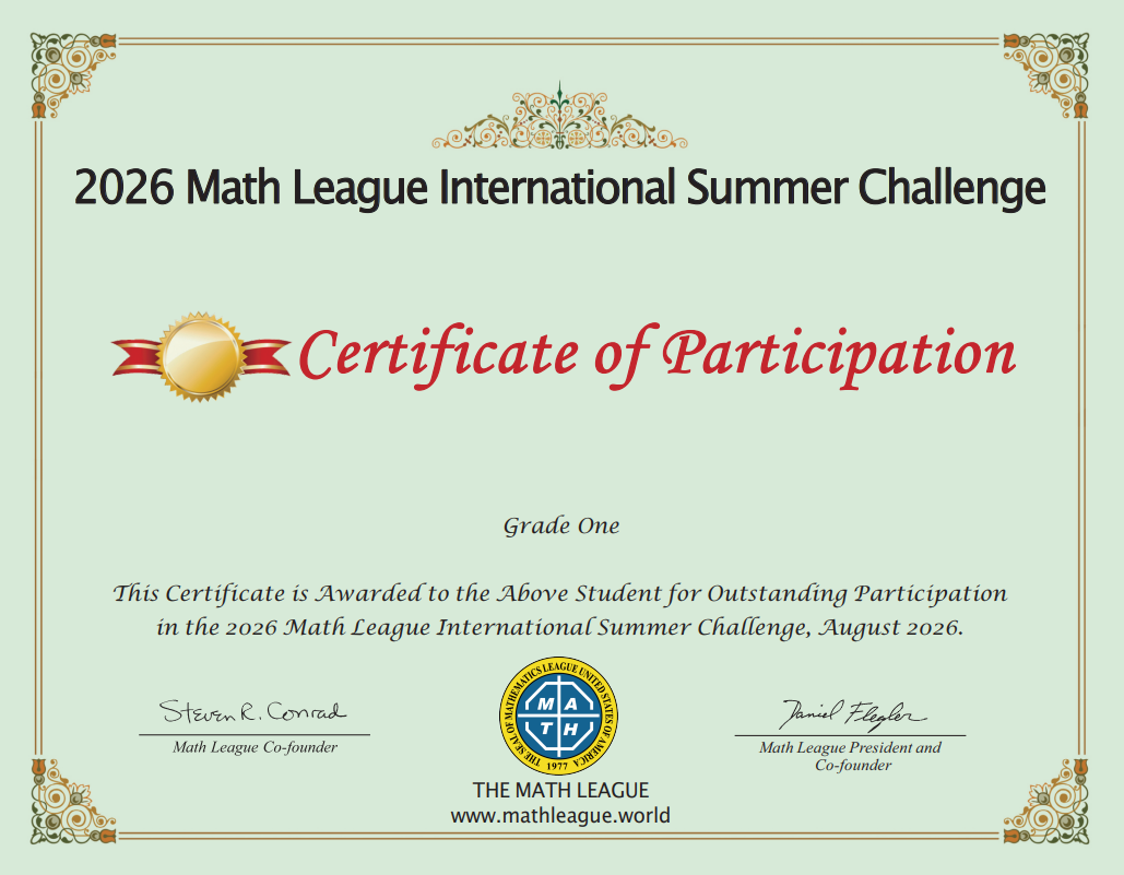 Certificate of Participation 证书