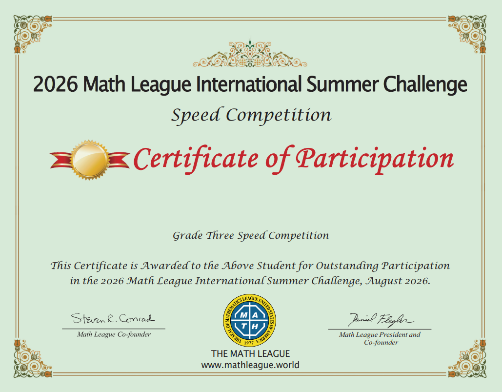 Certificate of Participation 证书